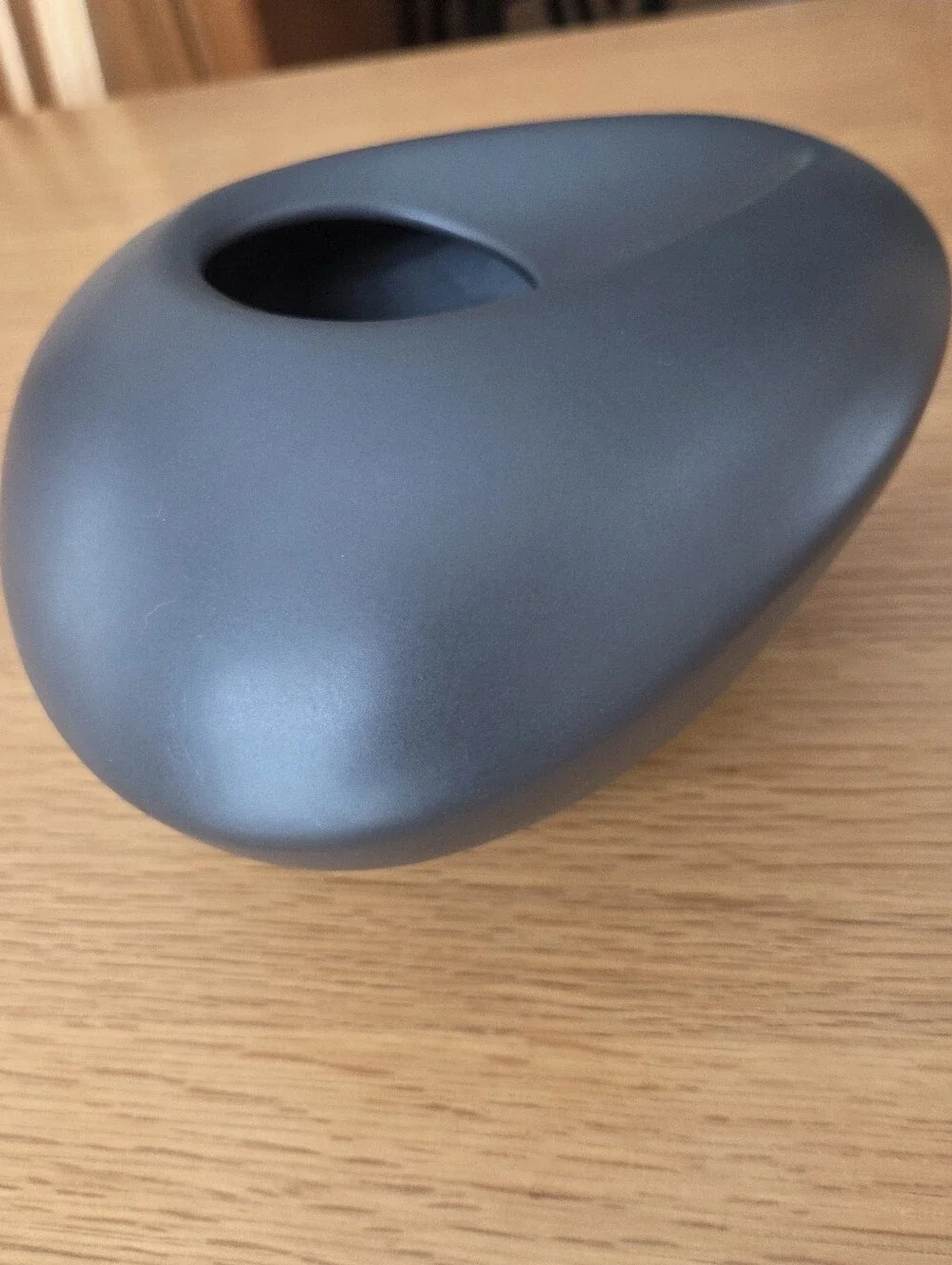 Vintage IKEA Bigarro Vase – Matte Black Organic Ceramic Sculpture